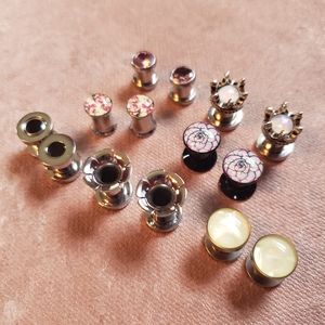 2 Guage 2g Plugs Guages Tunnels Stainless Steel